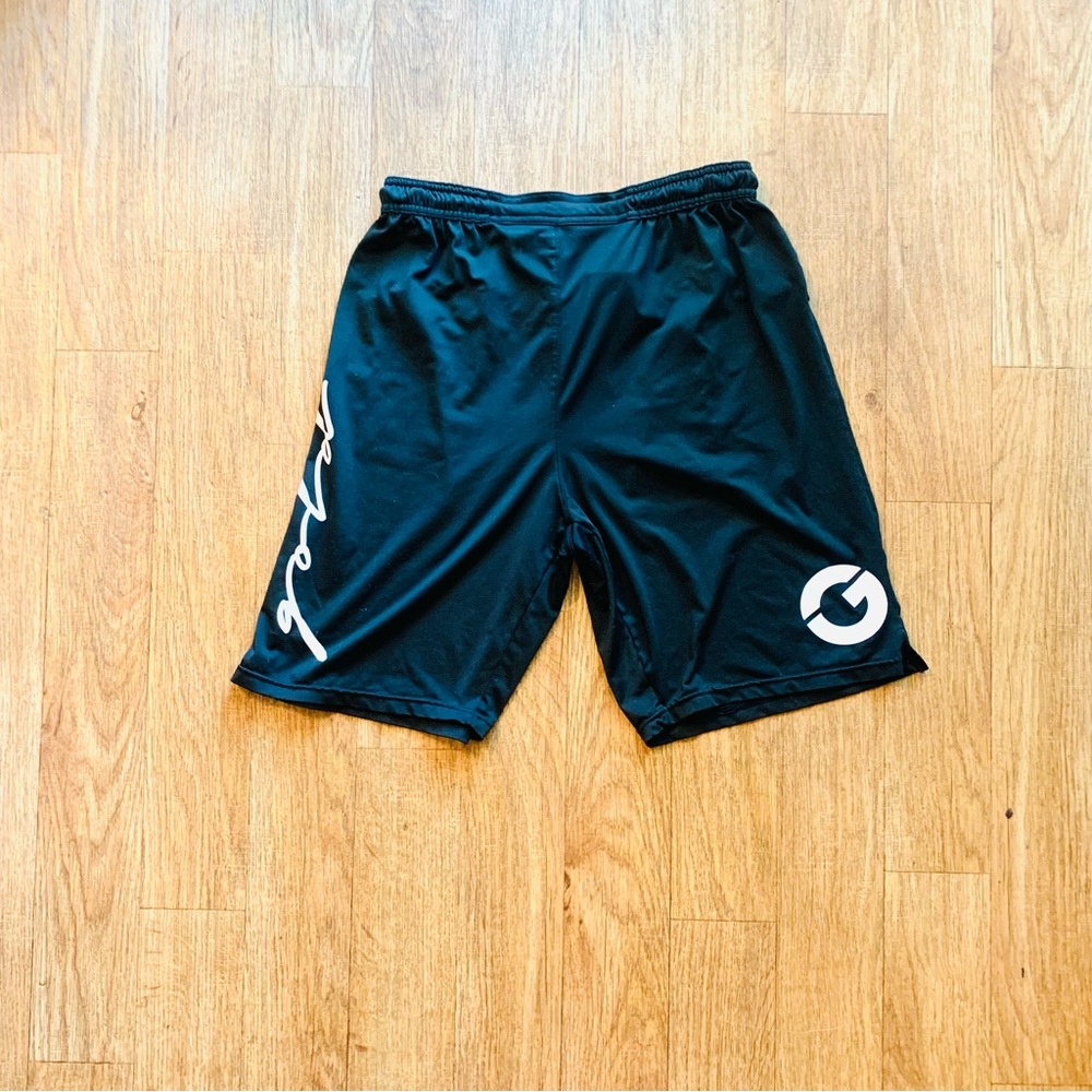 Gold Brand BJJ Jiu Jitsu Grappling Shorts Black Large IBJJF APPROVED